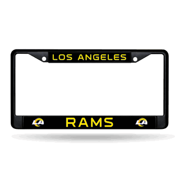 Los Angeles Rams Primary Black Chrome Frame with Plastic Inserts 12