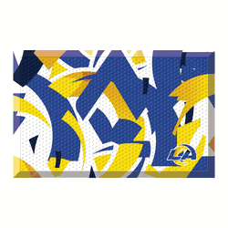 Los Angeles Rams Rubber Scraper Door Mat XFIT Design