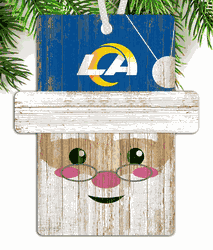 Los Angeles Rams Santa Ornament