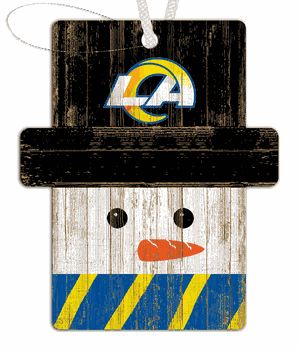 Los Angeles Rams Snowman Ornament