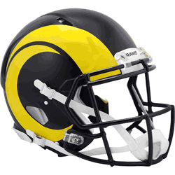 Los Angeles Rams Speed Full Size Replica Football Helmet 2025 Rivalries Collection