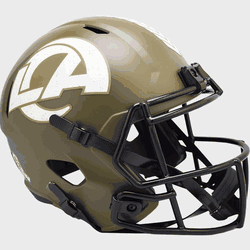 Los Angeles Rams Speed Replica Full Size Football Helmet SALUTE TO SERVICE