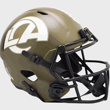 Los Angeles Rams Speed Replica Full Size Football Helmet SALUTE TO SERVICE