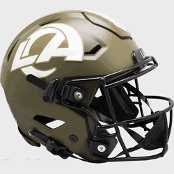 Los Angeles Rams SpeedFlex Full Size Football Helmet SALUTE TO SERVICE