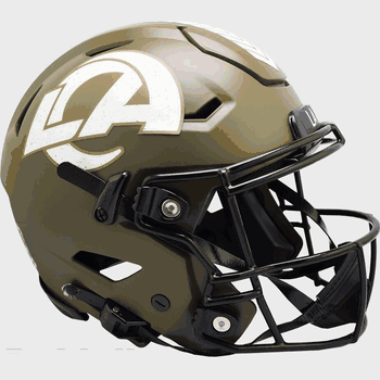 Los Angeles Rams SpeedFlex Full Size Football Helmet SALUTE TO SERVICE