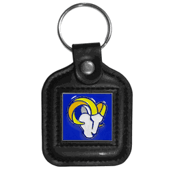 Los Angeles Rams Square Leatherette Key Chain