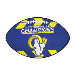 Los Angeles Rams Super Bowl LVI Football Mat