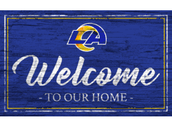Los Angeles Rams Team Color Welcome 11x19 Sign