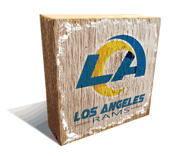Los Angeles Rams Team Logo Block 6X6