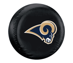 Los Angeles Rams Tire Cover Standard Size Black