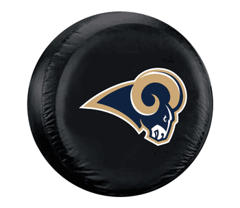 Los Angeles Rams Tire Cover Standard Size Black