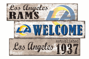 Los Angeles Rams Welcome 3 Plank