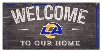 Los Angeles Rams Welcome Distressed 6 x 12