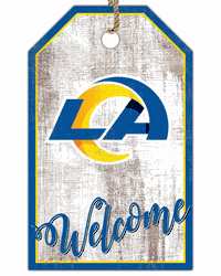Los Angeles Rams Welcome Team Tag 11x19 Sign