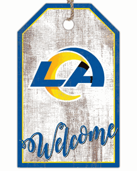 Los Angeles Rams Welcome Team Tag 11x19 Sign