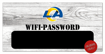 Los Angeles Rams Wifi Password 6x12 Sign