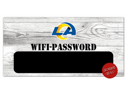Los Angeles Rams Wifi Password 6x12 Sign