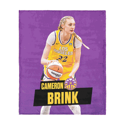 Los Angeles Sparks Cameron Brink Silk Touch Throw Blanket 50x60 inches