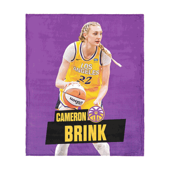 Los Angeles Sparks Cameron Brink Silk Touch Throw Blanket 50x60 inches