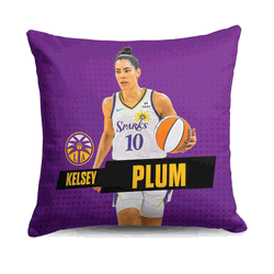 Los Angeles Sparks Kelsey Plum Throw Pillow 18x18 inches