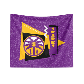Los Angeles Sparks WNBA Funky Fresh Printed Wall Hanging 34 x 40 inches