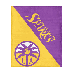 Los Angeles Sparks WNBA Halftone Silk Touch Throw Blanket 46x60 inches
