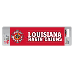 Louisiana Lafayette Ragin Cajuns 2 Piece Team Slogan Decal Sticker Set