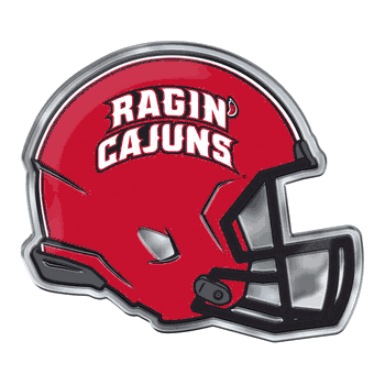 Louisiana Lafayette Ragin Cajuns Heavy Duty Aluminium Helmet Emblem