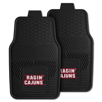 Louisiana Lafayette Ragin Cajuns Heavy Duty Car Mat Set - 2 Pieces