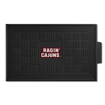 Louisiana Lafayette Ragin Cajuns Heavy Duty Vinyl Medallion Door Mat - 19.5in. x 31in.