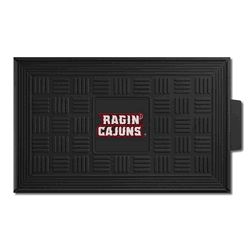 Louisiana Lafayette Ragin Cajuns Heavy Duty Vinyl Medallion Door Mat - 19.5in. x 31in.