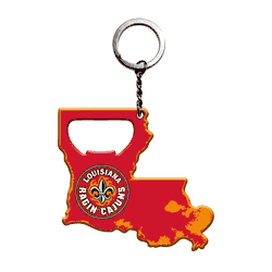 Louisiana Lafayette Ragin Cajuns Keychain Bottle Opener