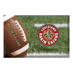 Louisiana Lafayette Ragin Cajuns Rubber Scraper Door Mat