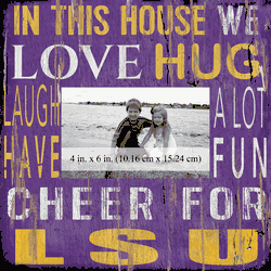 Louisiana State Tigers 10x10 In This House Frame