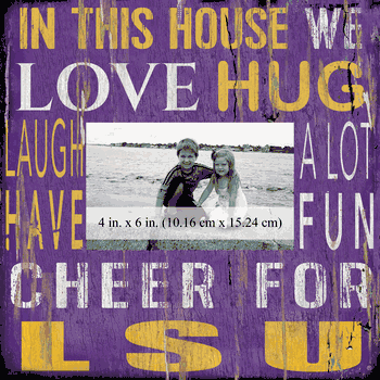 Louisiana State Tigers 10x10 In This House Frame