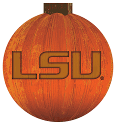 Louisiana State Tigers 12 in. Halloween Pumpkin Sign