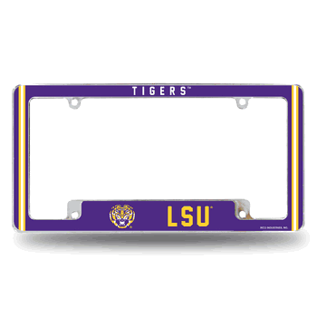 Louisiana State Tigers Alternate Design All Over Chrome Frame