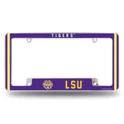 Louisiana State Tigers Alternate Design All Over Chrome Frame