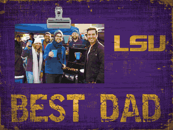 Louisiana State Tigers Best Dad Clip Frame