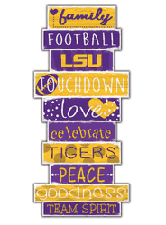 Louisiana State Tigers Celebrations Stack 24" Sign