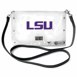 Louisiana State Tigers Clear Envelope Purse STRAP