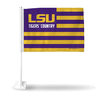 Louisiana State Tigers Country Car Flag