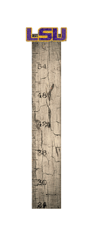 Louisiana State Tigers Growth Chart Sign 6x36