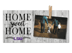Louisiana State Tigers Home Sweet Home Clothespin 6x12