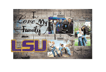 Louisiana State Tigers I Love my Family Clip Frame