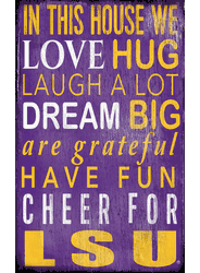 Louisiana State Tigers In This House Sign In This House Sign