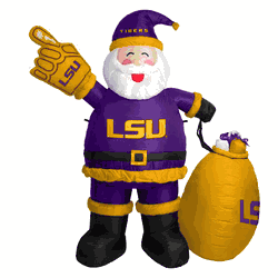 Louisiana State Tigers 7 FT Inflatable Santa