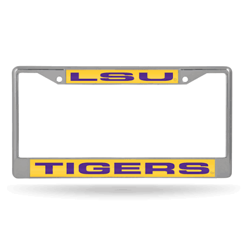 Louisiana State Tigers Laser Chrome Frame