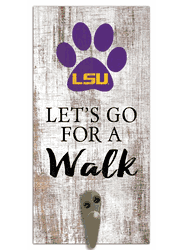 Louisiana State Tigers Leash Holder 6x12 Sign