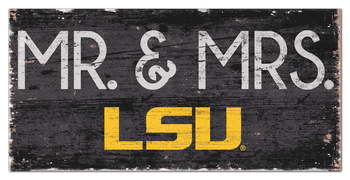 Louisiana State Tigers Mr & Mrs Sign